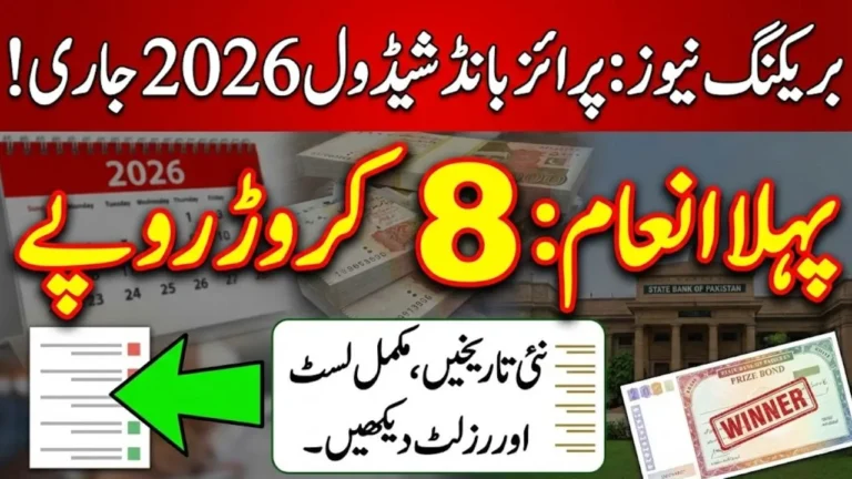Prize Bond Schedule 2026 Pakistan – Latest Draw Dates, Prize List & Results Updates